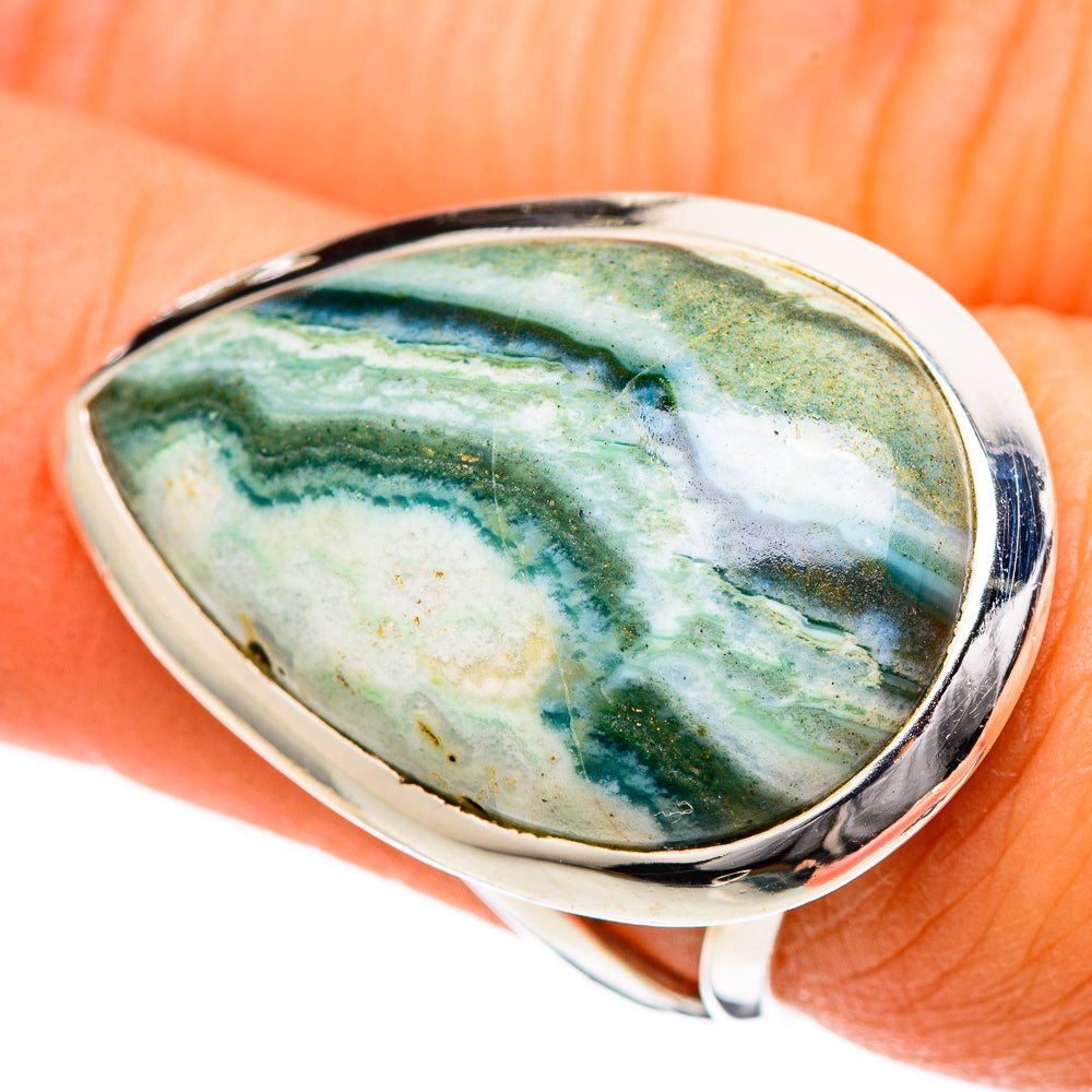 Ocean Jasper Rings handcrafted by Ana Silver Co - RING108016