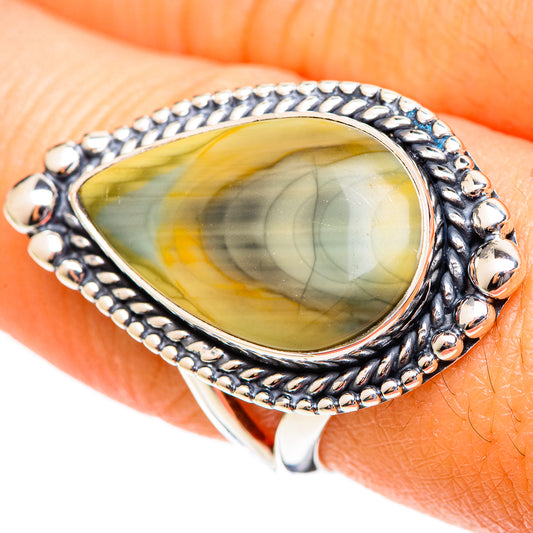 Polychrome Jasper Rings handcrafted by Ana Silver Co - RING108039