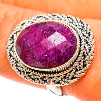 Ruby Fuchsite Rings handcrafted by Ana Silver Co - RING108046