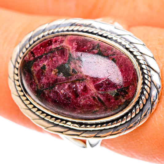 Russian Eudialyte Rings handcrafted by Ana Silver Co - RING108049