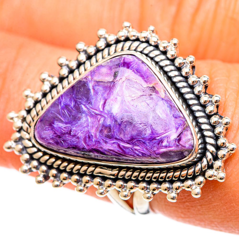 Charoite Rings handcrafted by Ana Silver Co - RING108050