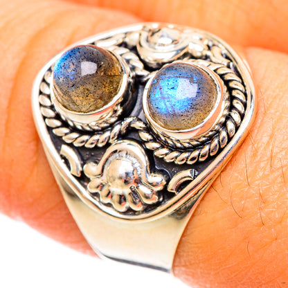Labradorite Rings handcrafted by Ana Silver Co - RING108073