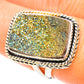Spectro Pyrite Druzy Rings handcrafted by Ana Silver Co - RING108091