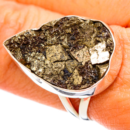 Pyrite Rings handcrafted by Ana Silver Co - RING108092
