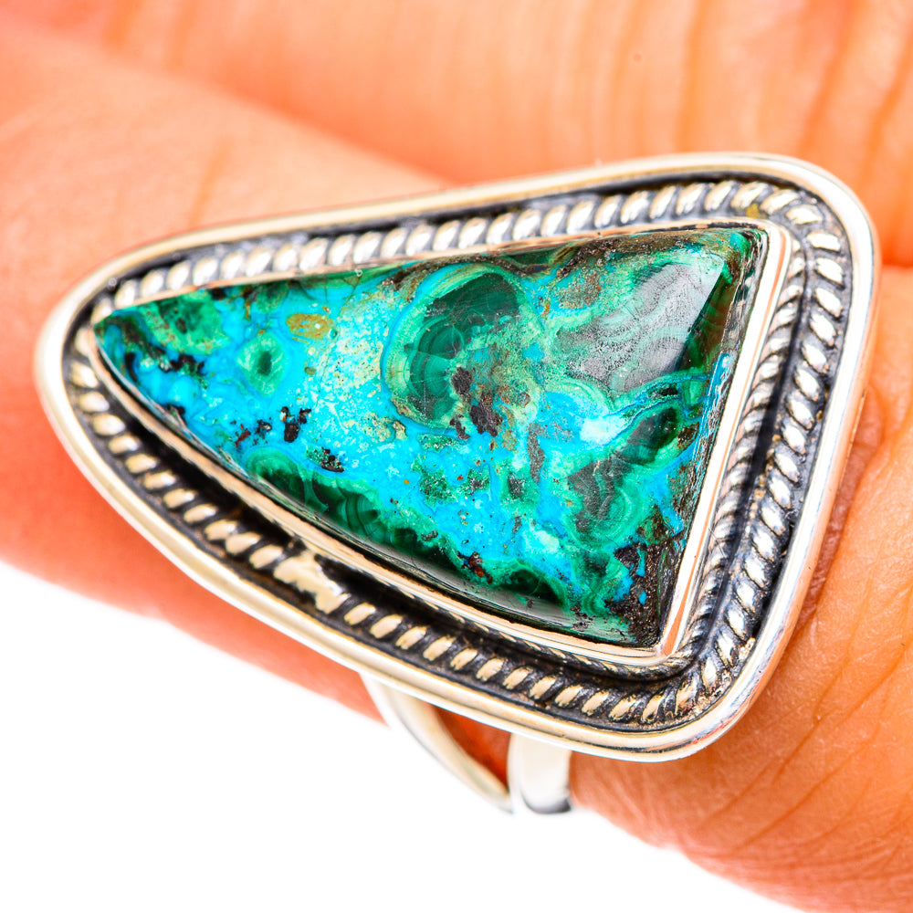 Chrysocolla Rings handcrafted by Ana Silver Co - RING108103