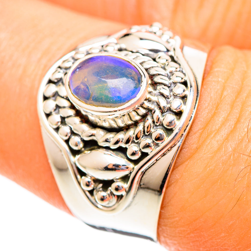 Ethiopian Opal Rings handcrafted by Ana Silver Co - RING108105