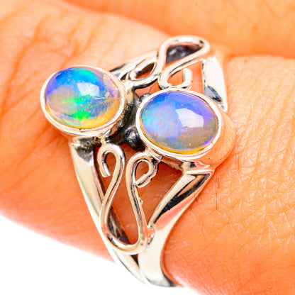 Ethiopian Opal Rings handcrafted by Ana Silver Co - RING108106