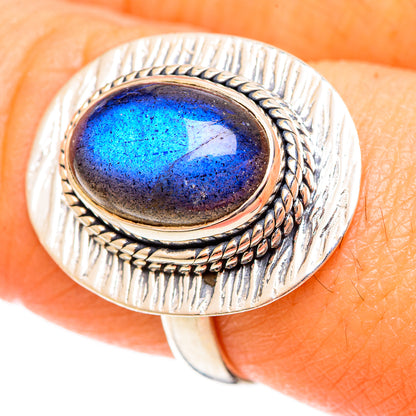 Labradorite Rings handcrafted by Ana Silver Co - RING108109