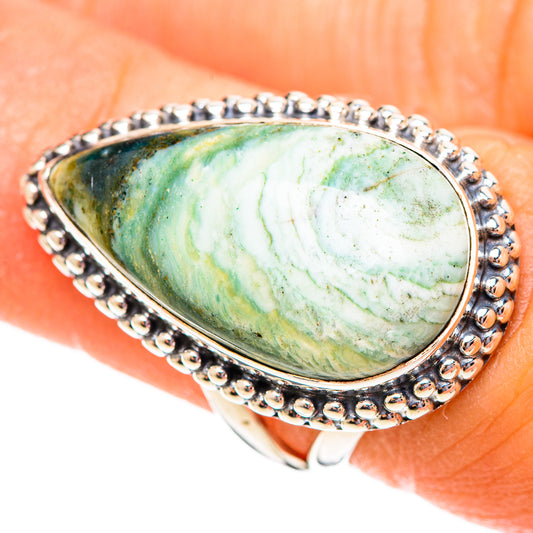 Polychrome Jasper Rings handcrafted by Ana Silver Co - RING108115
