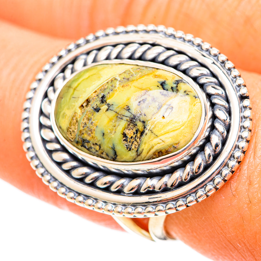 Rainforest Jasper Rings handcrafted by Ana Silver Co - RING108118