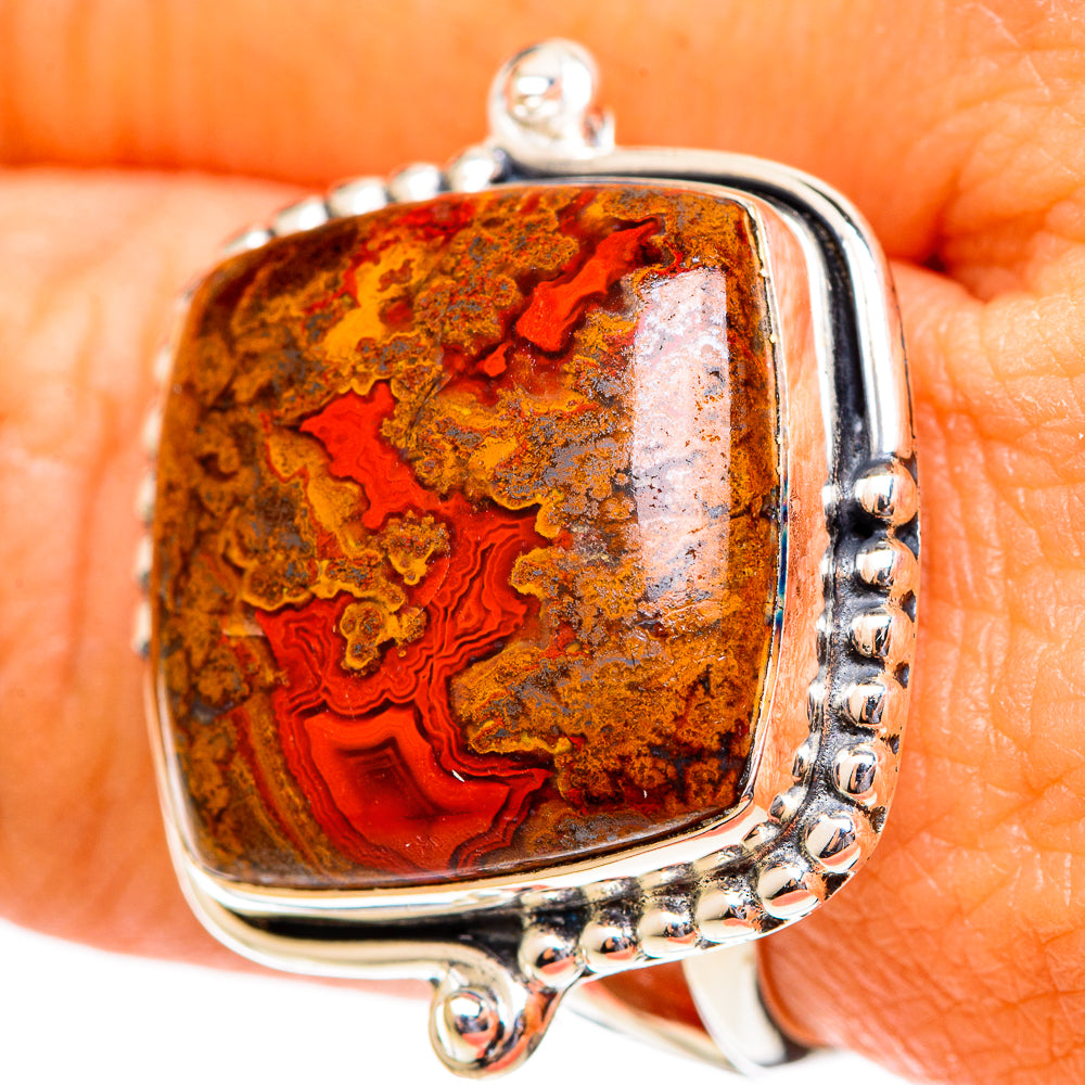 Moroccan Agate Rings handcrafted by Ana Silver Co - RING108122