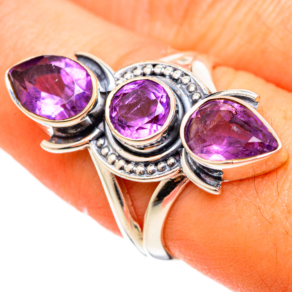 Amethyst Rings handcrafted by Ana Silver Co - RING108127
