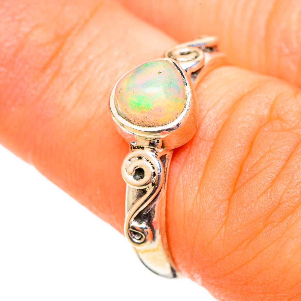 Ethiopian Opal Rings handcrafted by Ana Silver Co - RING108141