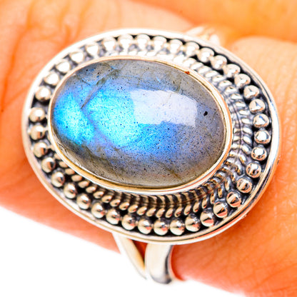 Labradorite Rings handcrafted by Ana Silver Co - RING108145
