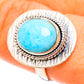Larimar Rings handcrafted by Ana Silver Co - RING108146