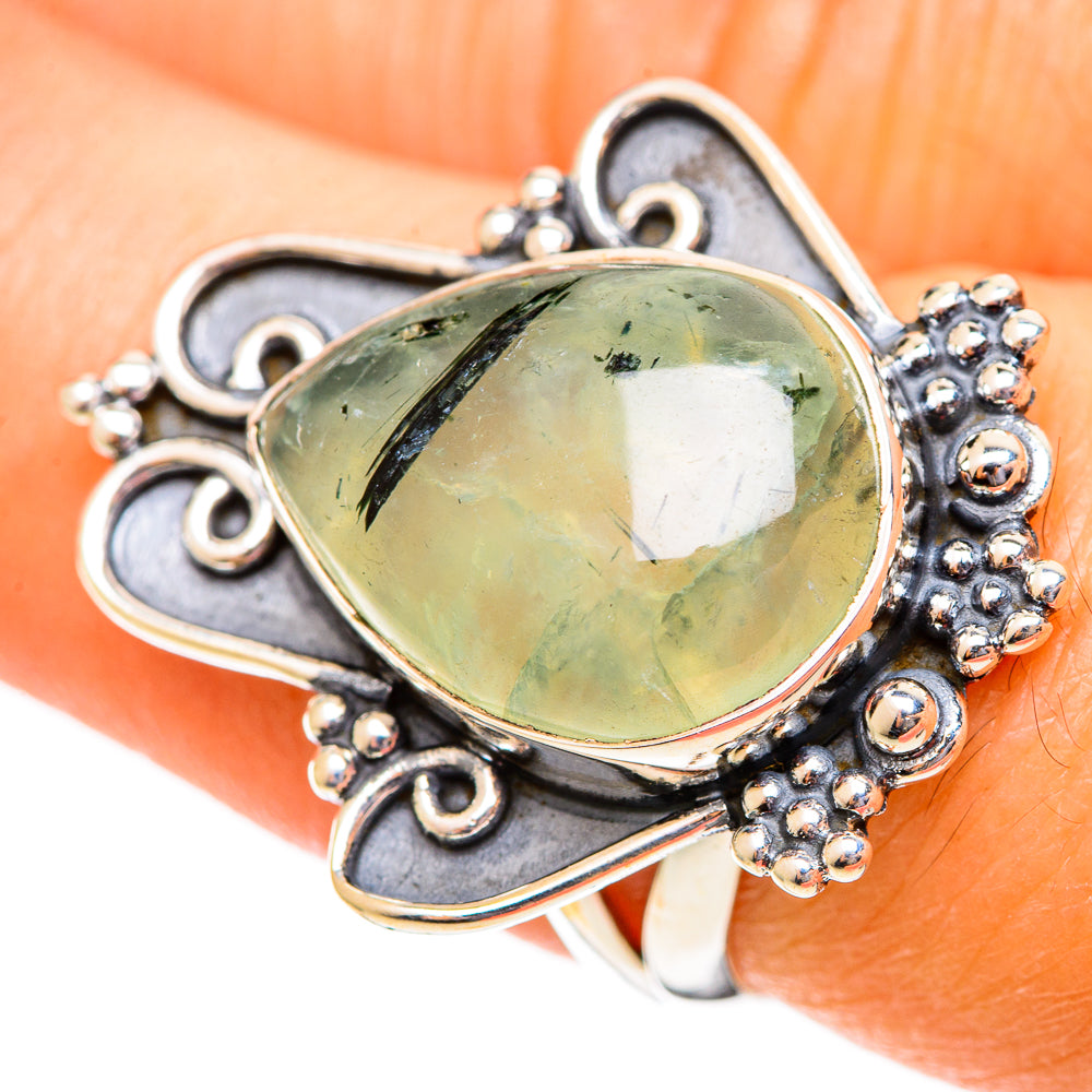 Prehnite Rings handcrafted by Ana Silver Co - RING108152