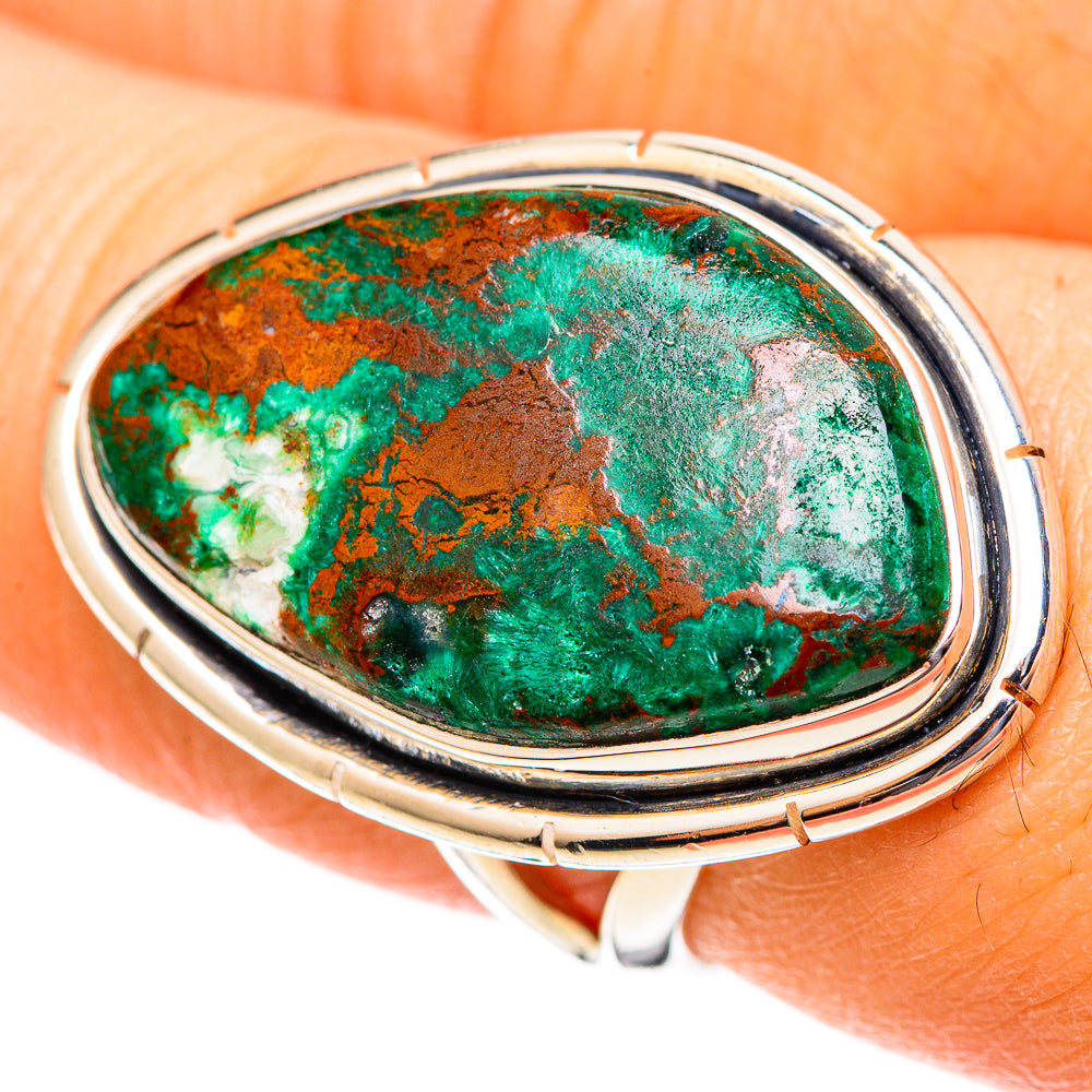 Chrysocolla Rings handcrafted by Ana Silver Co - RING108156
