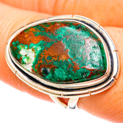 Chrysocolla Rings handcrafted by Ana Silver Co - RING108156