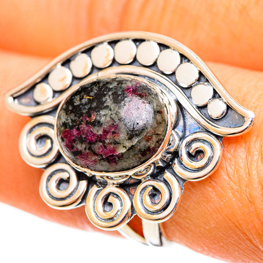 Russian Eudialyte Rings handcrafted by Ana Silver Co - RING108162