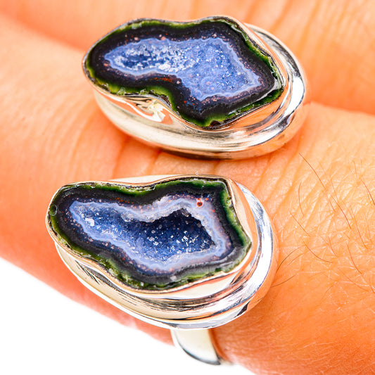 Coconut Geode Druzy Rings handcrafted by Ana Silver Co - RING108168