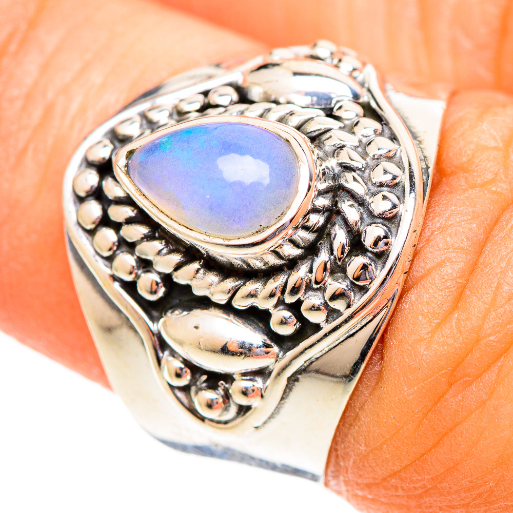 Ethiopian Opal Rings handcrafted by Ana Silver Co - RING108178