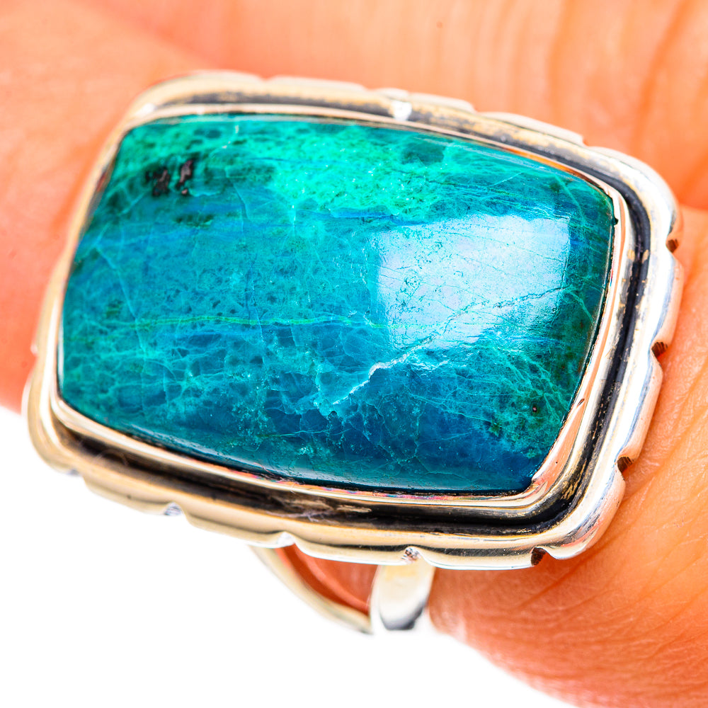 Chrysocolla Rings handcrafted by Ana Silver Co - RING108183