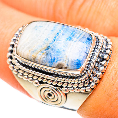 Blue Scheelite Rings handcrafted by Ana Silver Co - RING108185