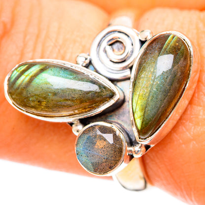 Labradorite Rings handcrafted by Ana Silver Co - RING108188