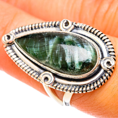 Seraphinite Rings handcrafted by Ana Silver Co - RING108191