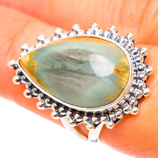 Polychrome Jasper Rings handcrafted by Ana Silver Co - RING108192
