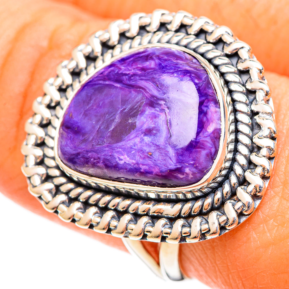 Charoite Rings handcrafted by Ana Silver Co - RING108198