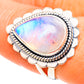 Rainbow Moonstone Rings handcrafted by Ana Silver Co - RING108201