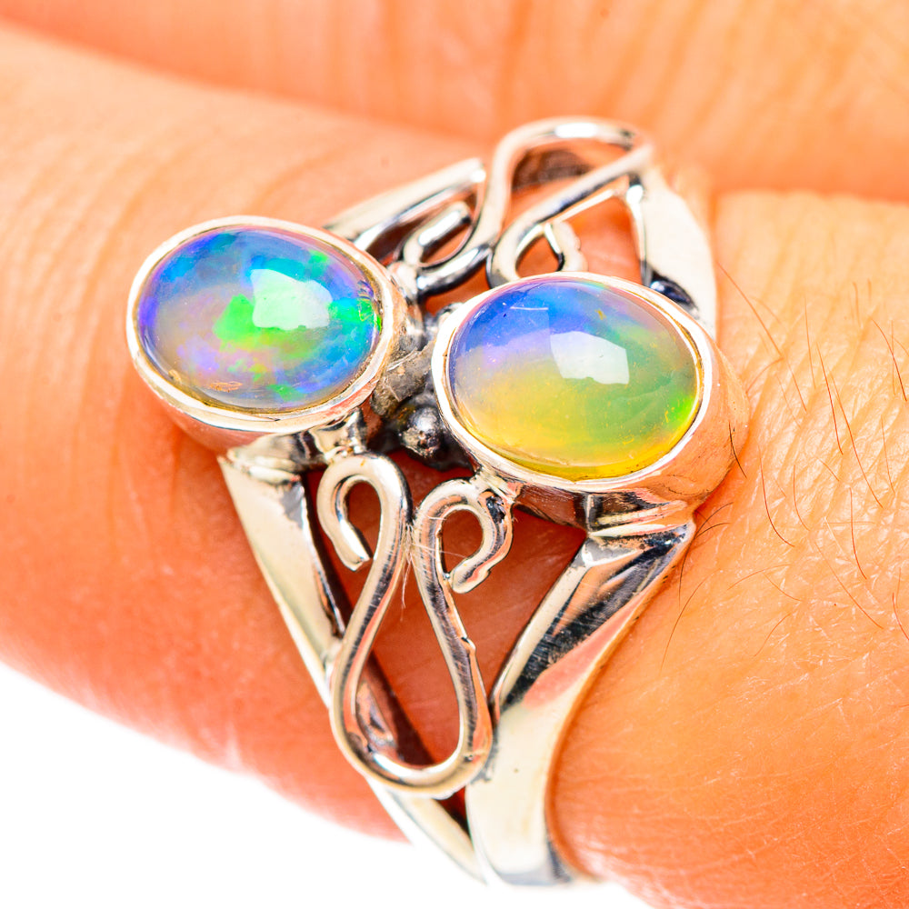 Ethiopian Opal Rings handcrafted by Ana Silver Co - RING108209