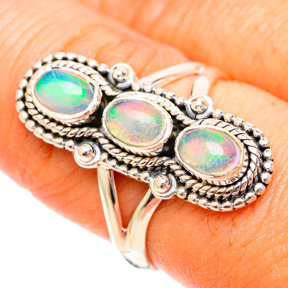 Ethiopian Opal Rings handcrafted by Ana Silver Co - RING108210