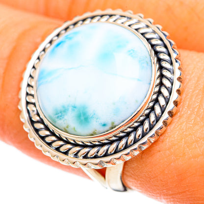 Larimar Rings handcrafted by Ana Silver Co - RING108214