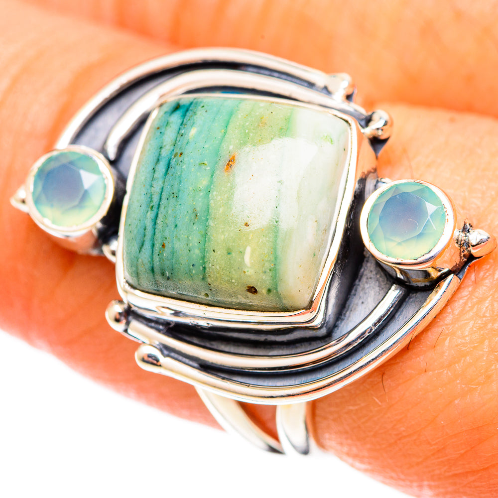 Ocean Jasper Rings handcrafted by Ana Silver Co - RING108221