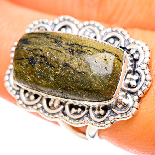 Rainforest Jasper Rings handcrafted by Ana Silver Co - RING108224
