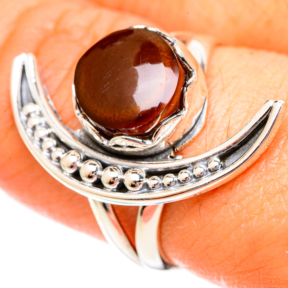 Mexican Fire Agate Rings handcrafted by Ana Silver Co - RING108226