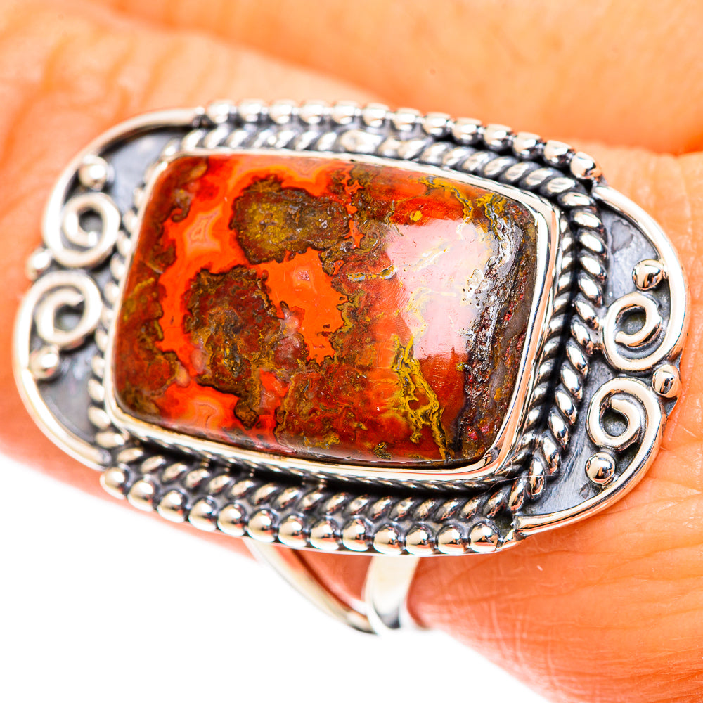 Moroccan Agate Rings handcrafted by Ana Silver Co - RING108229