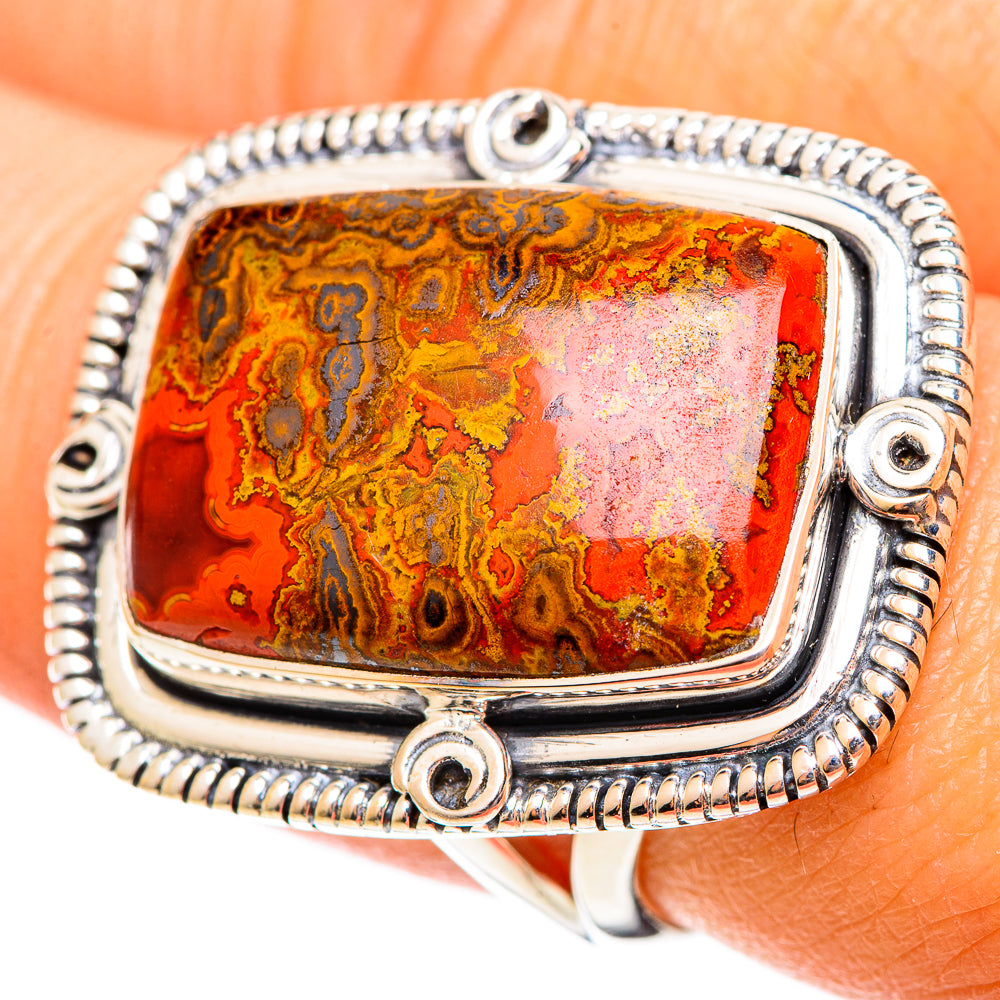 Moroccan Agate Rings handcrafted by Ana Silver Co - RING108232