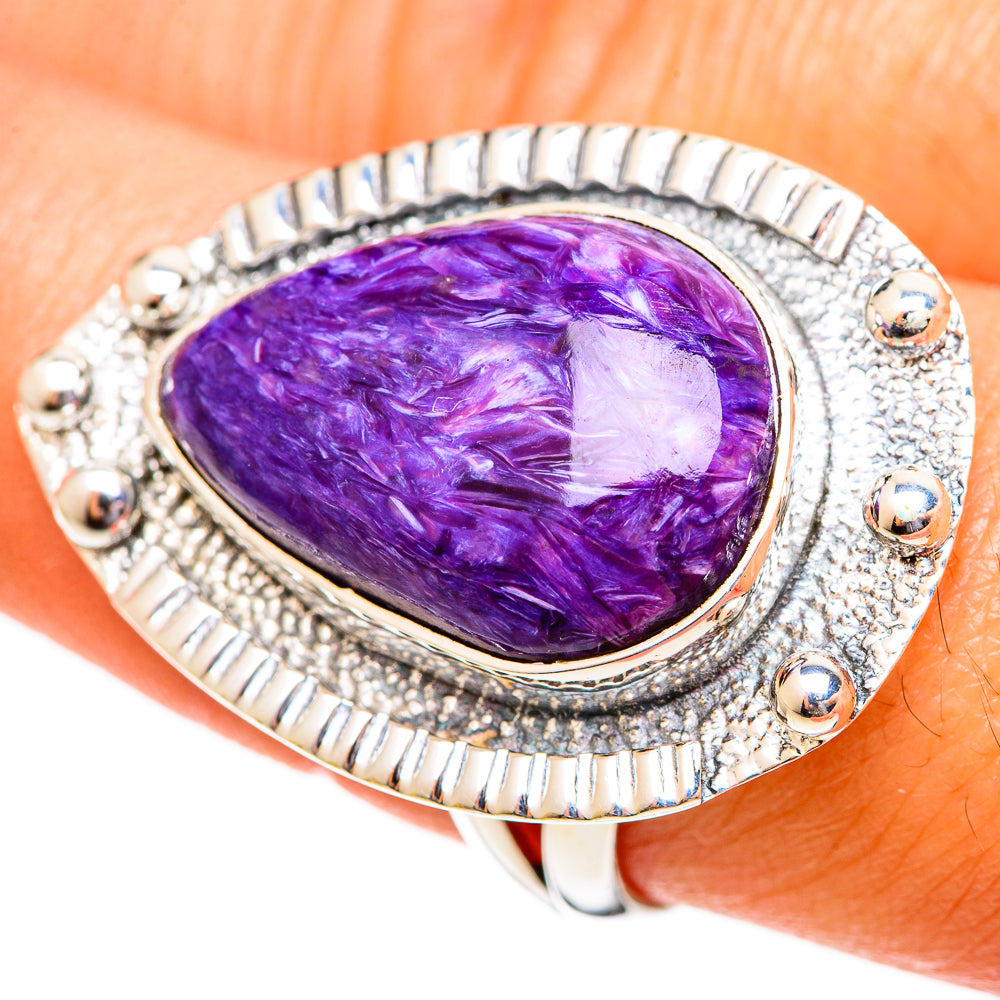 Charoite Rings handcrafted by Ana Silver Co - RING108236