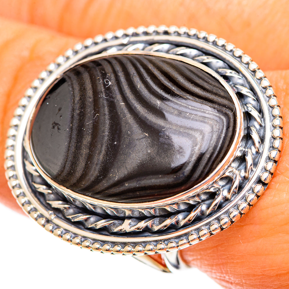Psilomelane Rings handcrafted by Ana Silver Co - RING108240