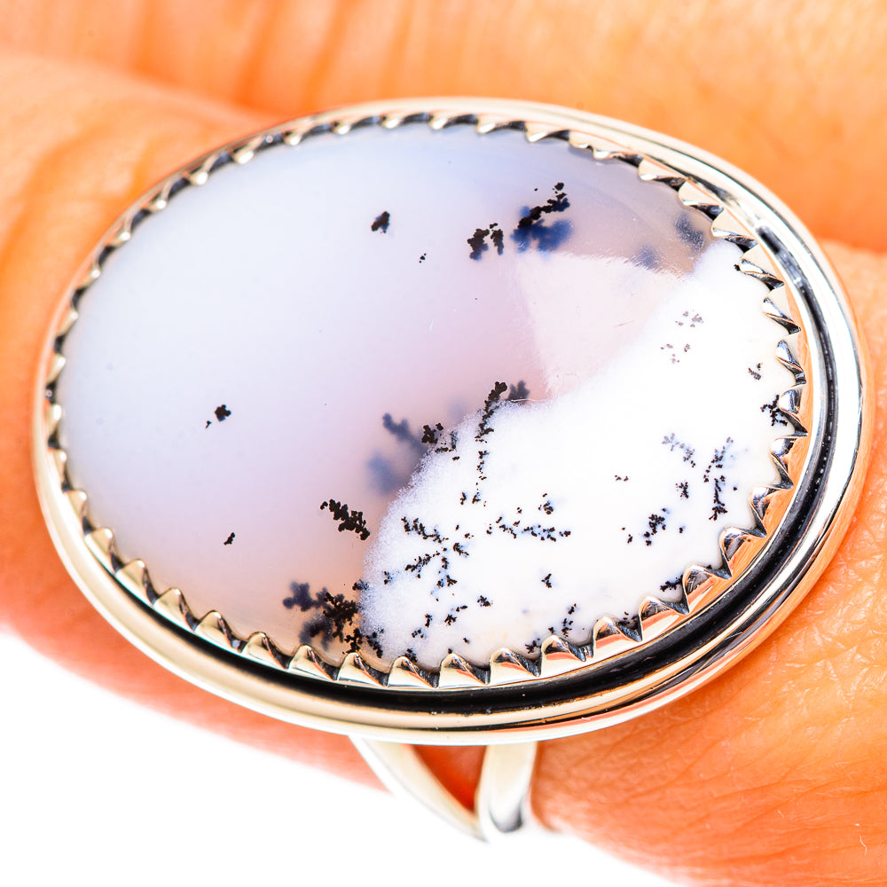 Dendritic Opal Rings handcrafted by Ana Silver Co - RING108241