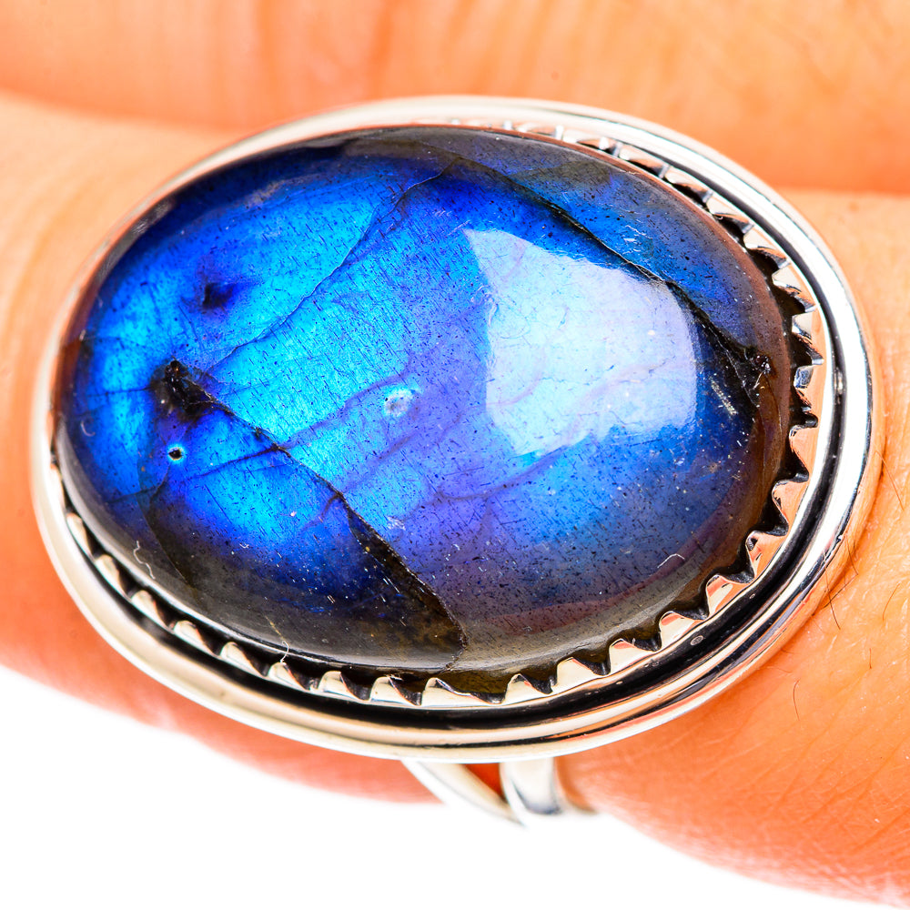 Labradorite Rings handcrafted by Ana Silver Co - RING108246