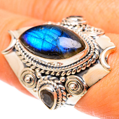 Labradorite Rings handcrafted by Ana Silver Co - RING108248
