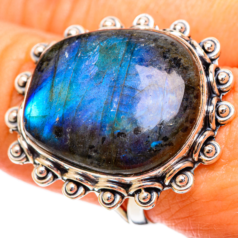 Labradorite Rings handcrafted by Ana Silver Co - RING108255
