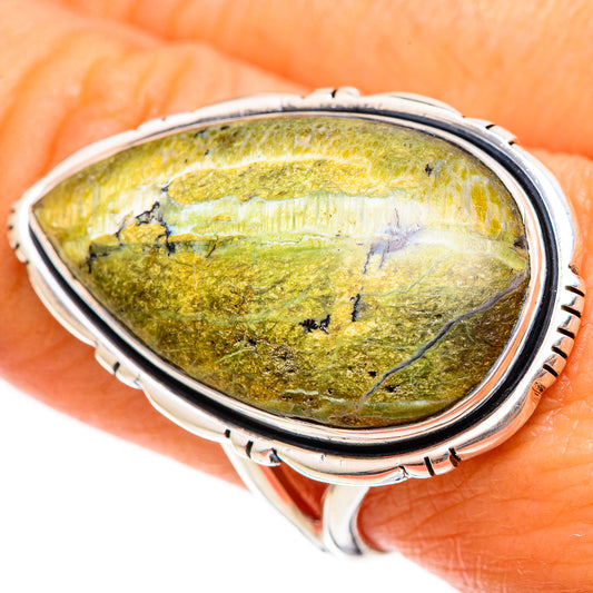 Rainforest Jasper Rings handcrafted by Ana Silver Co - RING108256