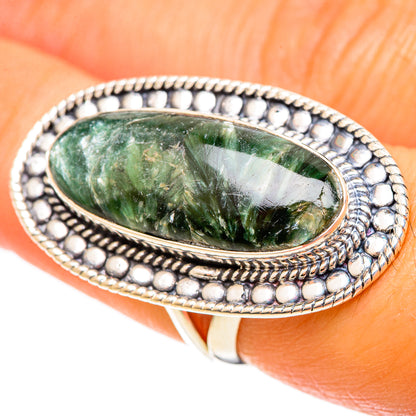 Seraphinite Rings handcrafted by Ana Silver Co - RING108261