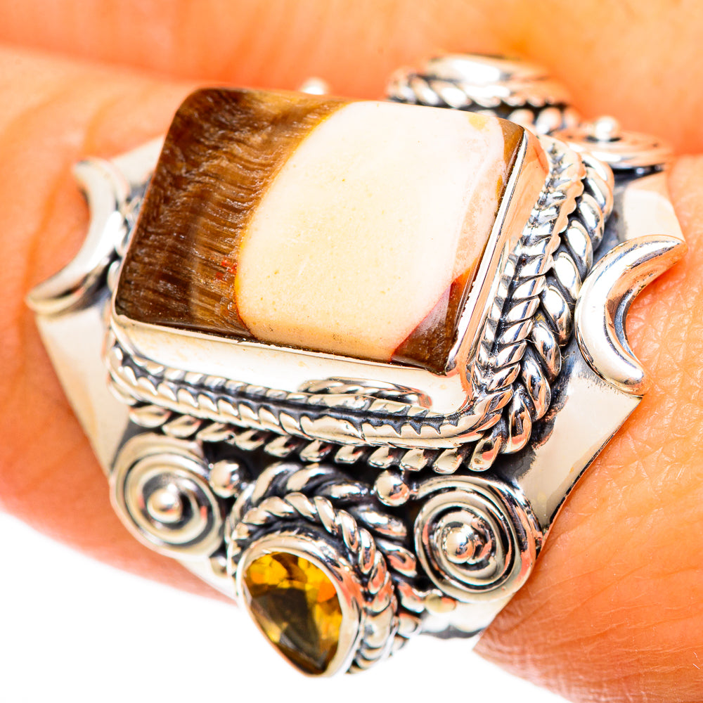 Peanut Wood Jasper Rings handcrafted by Ana Silver Co - RING108265