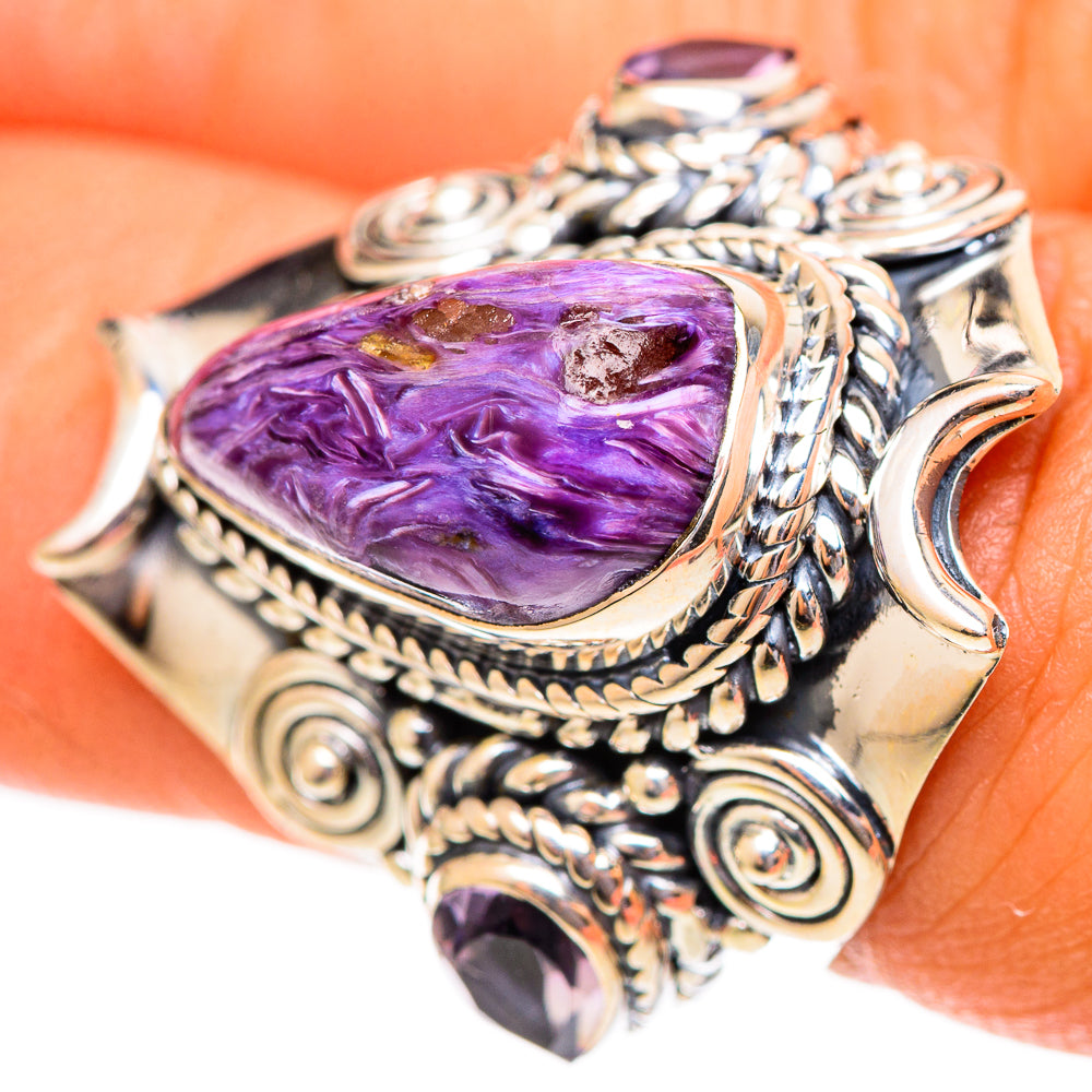Charoite Rings handcrafted by Ana Silver Co - RING108274
